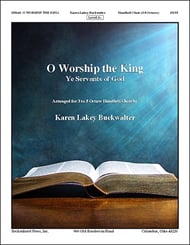 O Worship the King Handbell sheet music cover Thumbnail